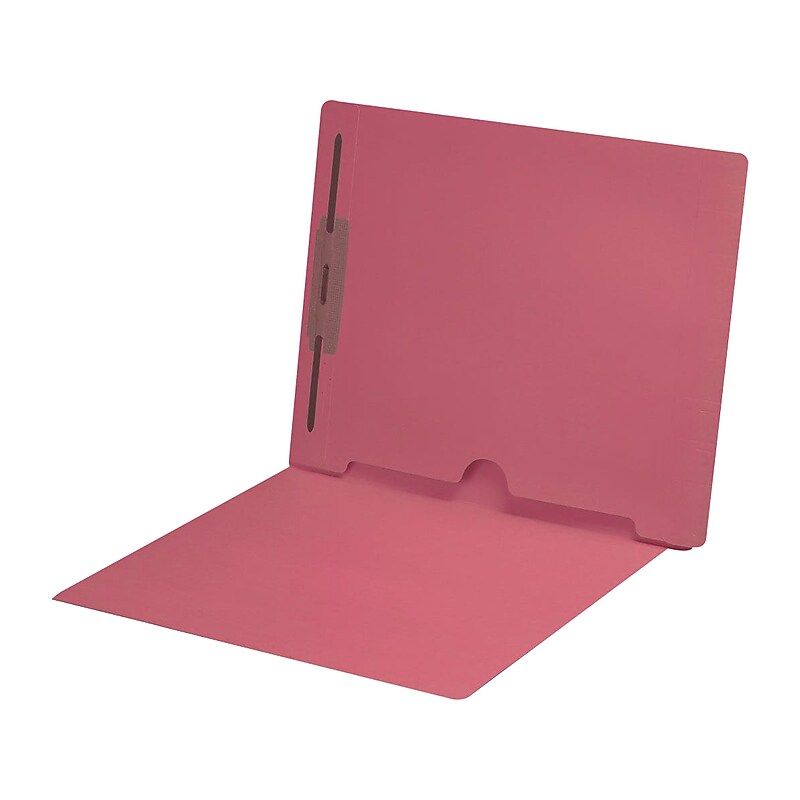 Medical Arts Press End Tab File Folder, Straight Cut, Letter-Size, Pink, 50/Box (S-09018-PNK) image 1