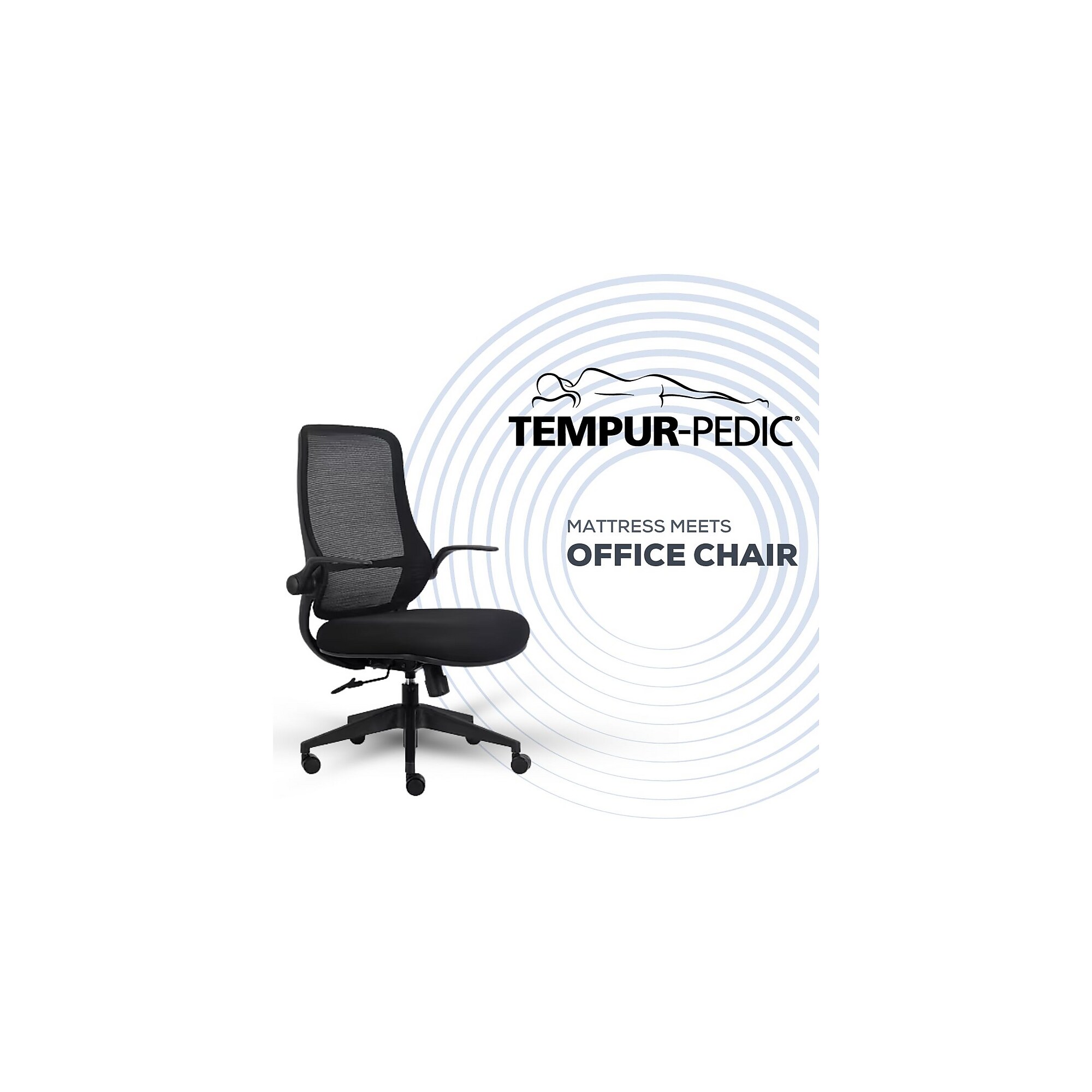 Tempur-Pedic Stratus Ergonomic Mesh/Fabric Swivel Executive Chair, Shadow (TP-STRATUS-SHDW) Sansujyuku sansujyuku.com