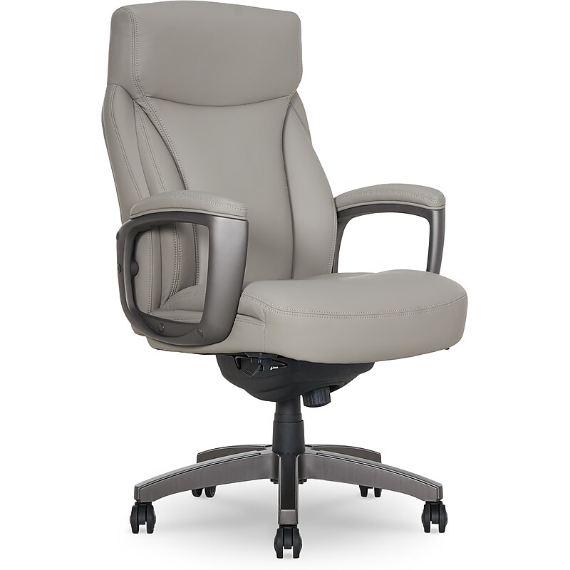 La-Z-Boy Arcadian Ergonomic Bonded Leather Swivel Executive Chair, Beige (60008-BGE) image 1