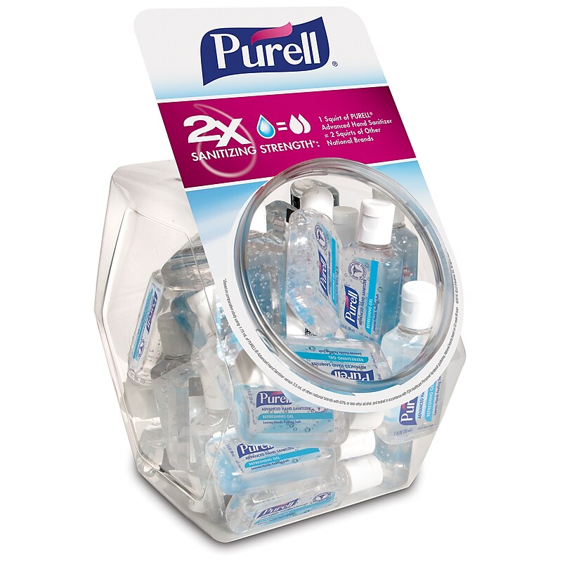 PURELL Advanced Gel Hand Sanitizer, Clean Scent, 1 oz., 36/Carton (3901-36-BWL) image 1