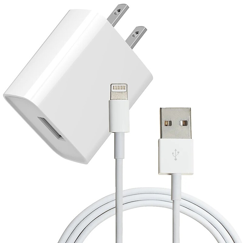 4XEM Pro Series USB-A to Lightning Charging Kit for Apple Devices, White (4XAPPLKIT6PRO) image 1