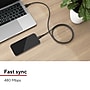 Staples TECH Micro USB to USB-A Charging Cable, 6.5 ft., Black (ST62328)~#|#~5588D9DC-2860-415F-BD85AA7AAD5D411D_sc7