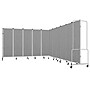National Public Seating Robo Series 11-Panel Folding Mobile Room Divider, 72"H x 256"W, Grey Fabric (RDG6-11PT02)~#|#~558B59C0-205E-466B-B2B4BFAEEE9BF603_sc7
