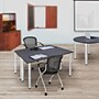 Regency Kee 42" x 24" Training Table- Grey/ Chrome~#|#~5592A3A5-8F57-4287-92B186F4EB7BD7D2_sc7