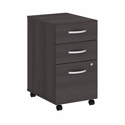 Bush Business Furniture Studio C 3-Drawer Mobile Vertical File Cabinet, Letter/Legal Size, Lockable, Storm Gray (SCF216SGSU)