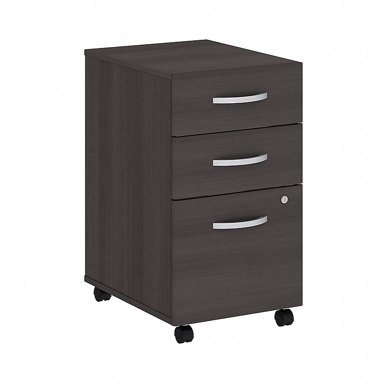 Bush Business Furniture Studio C 3-Drawer Mobile Vertical File Cabinet, Letter/Legal Size, Lockable, Storm Gray (SCF216SGSU) image 1