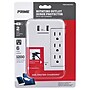 PRIME 6-Swiveling AC Outlet and 2-USB Port Surge Protector Wall Tap, 1,200-Joules, White (PBRUSB346S-A)~#|#~5595F73D-359D-48B4-84490E40D528ACE0_sc7