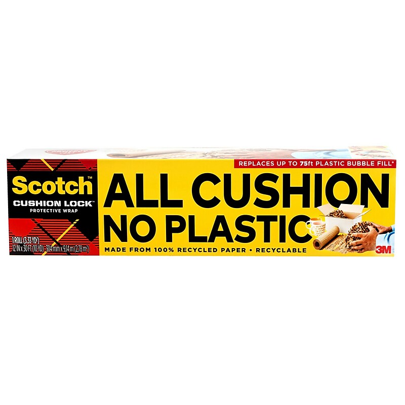 Scotch Cushion Lock Protective Wrap, Tan, 12" x 30' (PCW-1230) image 1