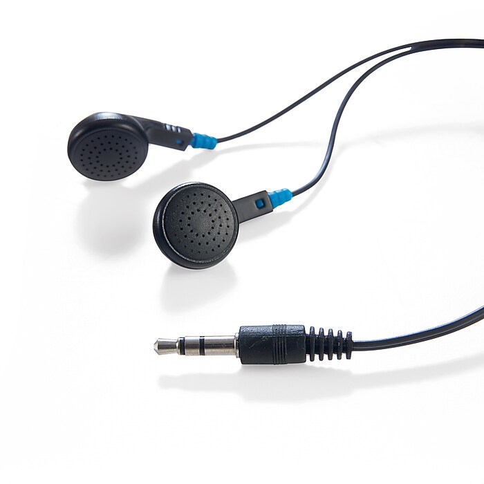 Verbatim Stereo Earphones Headphones, Black (99711) | Staples