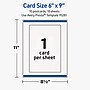 Avery Rectangle Matte Blank Card, White, 10/Pack (19479399721)~#|#~559B3F7F-86F3-4D8E-9D658469BD5BD53E_sc7