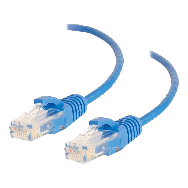 C2G Cables to Go 10' CAT-6 UTP Ethernet Patch Cable, 28 AWG, Blue (01083) image 1