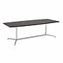 Bush Business Furniture 96W x 42D Boat Shaped Conference Table with Metal Base, Mocha Cherry/Silver (99TBM96MRSVK)~#|#~55A08C30-5CC9-4F1E-A0C0A4F86E72861D_sc7
