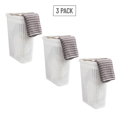 Mind Reader 10.5 Gallon Hamper with Lid - Thumbnail 3