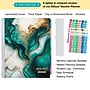 2026-2027 Excello Brands 8.5" x 11" Academic Weekly & Monthly Teacher Planner, Paperboard Cover, Teal Gold Marble (TP-AY26-0054)~#|#~55A2275C-5F52-4703-A99BE0D302F2D3AD_sc7