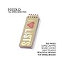 Eccolo I Love Lists Memo Pad, 3" x 8.5", Wide-Ruled, Kraft/Red, 150 Sheets/Pad (T603F-ST)~#|#~55A27959-CC23-47C0-935B112F2C51493D_sc7
