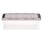 Iris 5.8 Quart Stack and Pull Latching Plastic Storage Bin, Clear, 12/Pack (500146)~#|#~55A322C2-0D41-4451-9E87D49F093FA7A3_sc7
