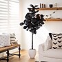 Nearly Natural Artificial Halloween Black Fiddle Leaf Tree, 6' (T5148)~#|#~55A54C1A-FC6B-4397-A9DDB2487885D54C_sc7