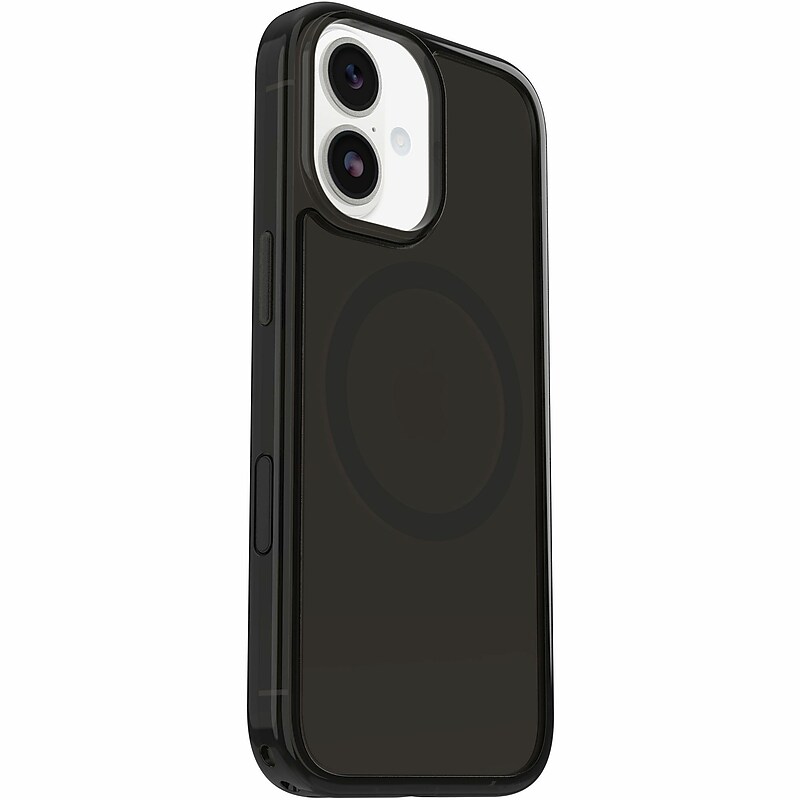 OtterBox Symmetry Series Clear MagSafe Case for iPhone 17, Shock Absorbing, Black Mist (77-98802) image 1
