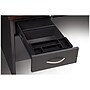 Hirsh 72"W Double-Pedestal Desk, Charcoal/Mahogany (20532)~#|#~55B00247-E0C7-49D7-9249BBC7F3515F06_sc7
