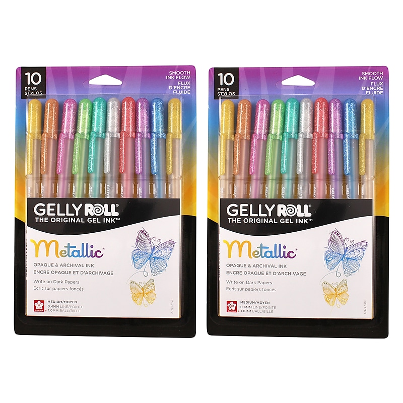 Sakura Metallic, Liquid Ink, Assorted Ink, 10/Bundle (SAK57370-2) image 1