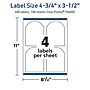 Avery TrueBlock Laser/Inkjet Decorative Edge Multipurpose Labels, 4.75" x 3.5", White, 400/Box (94600)~#|#~55B40A52-D958-4132-85153BDF7F3B4D9A_sc7