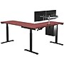 VersaDesk PowerLift 60"W Electric L-Shaped Adjustable Standing Desk, Cherry/Black (PLLSD7260-BC-APP)~#|#~55B424D6-5B0C-4455-9CBC476401CDAD8A_sc7
