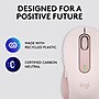 Logitech Signature M650 Wireless Ergonomic Optical USB Mouse, Rose (910-006251)~#|#~55B59FF8-780A-4D0E-88BAE8AFCC0A107F_sc7