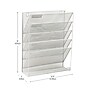 Mind Reader 5-Pocket Metal Mesh Mountable Wall File, Letter Size, White (MAGSTACK-WHT)~#|#~55B6B447-D93B-4A32-8921629DC0613FDA_sc7