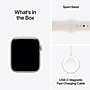 Apple Watch SE 3 GPS Smartwatch, 44mm, Starlight Aluminum Case with Starlight Sport Band, Medium/Large (MEHJ4LW/A)~#|#~55B81629-13AA-4D50-94C7F2EF1CC906D6_sc7
