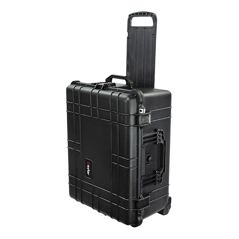 Eylar XL Waterproof & Shockproof Hard Transport Roller Case with Foam Insert for Gear, Black (SA00006) image 1