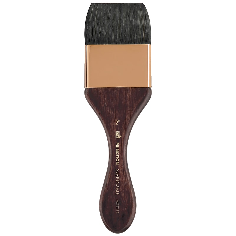 Princeton Neptune Short Handle Watercolor Synthetic Mottler Brush (PBXP4750M200) image 1