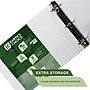Samsill Earth's Choice Plant-Based Durable 3" View Binders, D-Ring, Made in USA, White (16987)~#|#~55BE10CA-281F-4388-AD5498E856938129_sc7