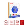 Staples 65 lb. Cardstock Paper, 8.5" x 11", Basic Brights Assorted, 100 Sheets/Pack (92105)~#|#~55C1F72B-ACA8-4AC2-A2B17697B560A560_sc7