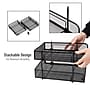 Mind Reader Metal Mesh Front Loading Stackable Letter Tray, Letter/Legal Size, Black (CSTACK2-BLK)~#|#~55C78B45-EC4E-4399-AB4B7647D6EE6F40_sc7