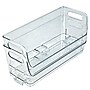 Azar Small Stackable Plastic Narrow Pantry Storage Bin, 4.37" x 12.87"x 4.5", Clear, 4/Pack (556754-4PK)~#|#~55C83BC5-5199-4DB9-9B3414F836981CFD_sc7