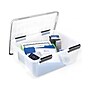Iris WeatherPro Small Stackable Plastic Storage Bin, 7.75" x 19.7"x 15.75", 30.6 Qt., Clear, 6/Pack (110400)~#|#~55C92860-0806-4A77-A6C42C1E8CA642A0_sc7