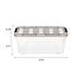 Iris 12.59 Quart Stack and Pull Plastic Latching Storage Bin,  Clear (500210)~#|#~55CE48E7-E3DE-4731-BBFDBC5E26EBC562_sc7