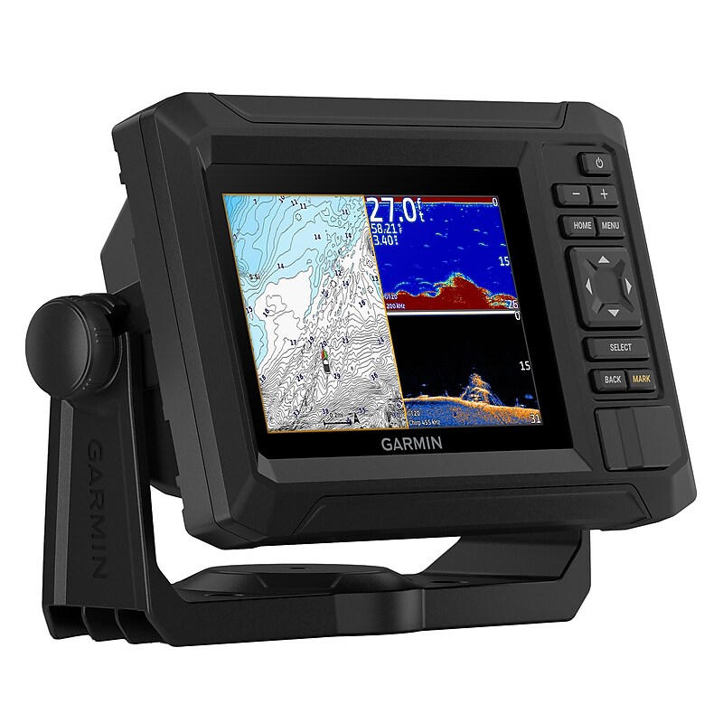 Garmin ECHOMAP UHD2 53cv 5" Chartplotter with GT20-TM Transducer & Garmin Navionics+ Inland Mapping, Black (010-02590-51) image 1