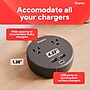Staples TECH 2-Outlet 3-USB Port Surge Protector, 5', 500 Joules, Black (ST62772)~#|#~55D678B0-26DE-4900-82DB1F3E06796CE4_sc7