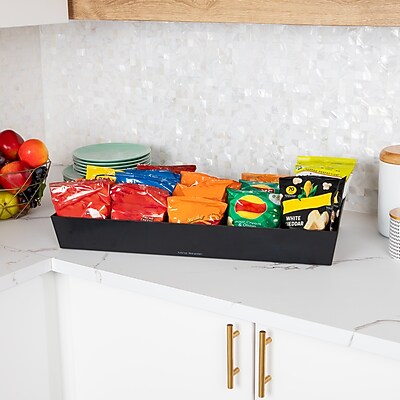 Mind Reader Plastic Snack Tray Countertop Organizer - Thumbnail 4