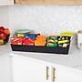 Mind Reader Plastic Snack Tray Countertop Organizer Condiment Holder, Black (SNACKORGT-BLK)~#|#~55DA4898-ED01-45D4-B240F02227E961A0_sc7