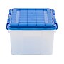 Iris WeatherPro 18.4 Qt. Latch Lid Storage Bin, Clear/Blue (500199)~#|#~55DB2FAC-71F4-45F4-87FD4A1EC2D0C0CD_sc7