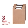 Staples® Hardboard Clipboard, Letter Size, Natural Brown, 3/Pack (ST63361)~#|#~55DDCF78-FBC4-4A4A-A920568A81B5F10A_sc7