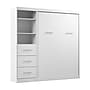 Bestar Nebula Full Murphy Bed and Closet Organizer with Drawers (84W), White (25992-000017)~#|#~55E3E881-3A05-44A1-8C6F50309658725D_sc7