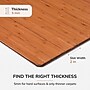Anji Mountain Standard Bamboo Carpet & Hard Floor Chair Mat, 48" x 72", Walnut (AMB24055)~#|#~55E92A90-9908-421E-AEF4B5B6CC871BBB_sc7