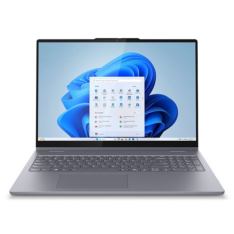 Lenovo IdeaPad 5i 2-in-1 16" LCD Touchscreen Laptop, Intel Core Ultra 5 225U, 16GB RAM, 512GB SSD, Windows 11, Luna Gray image 1