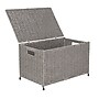 Household Essentials 48 Quart Storage Chest, Wicker, Grey (HE1079)~#|#~55F0A760-2D71-461D-9E982549480F6FBF_sc7
