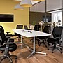 Bush Business Furniture 96W x 42D Boat Shaped Conference Table with Metal Base, White (99TBM96WHSVK)~#|#~55F5B7FD-1BBB-4CB2-AB9878F755BCB470_sc7
