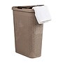Mind Reader 10.57-Gallon Laundry Hamper with Lid, Plastic, Tan (40HAMP-BRNM)~#|#~56007DCC-06CA-4E84-A08BCE7EA6227446_sc7