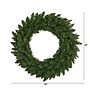Nearly Natural 24-in Green Pine Artificial Christmas Wreath with 35 Clear LED Lights (W1110)~#|#~56038B79-69F8-48B6-88E885408F510F43_sc7